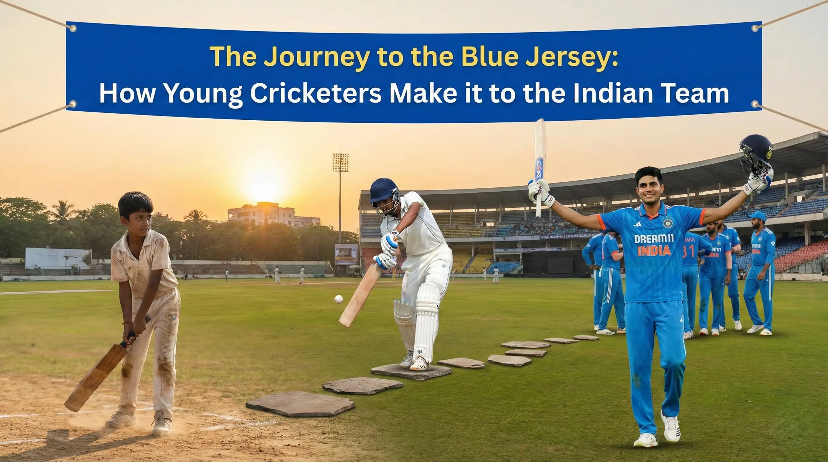 The Journey to the Blue Jersey: How Young Cricketers Make it to the Indian Team