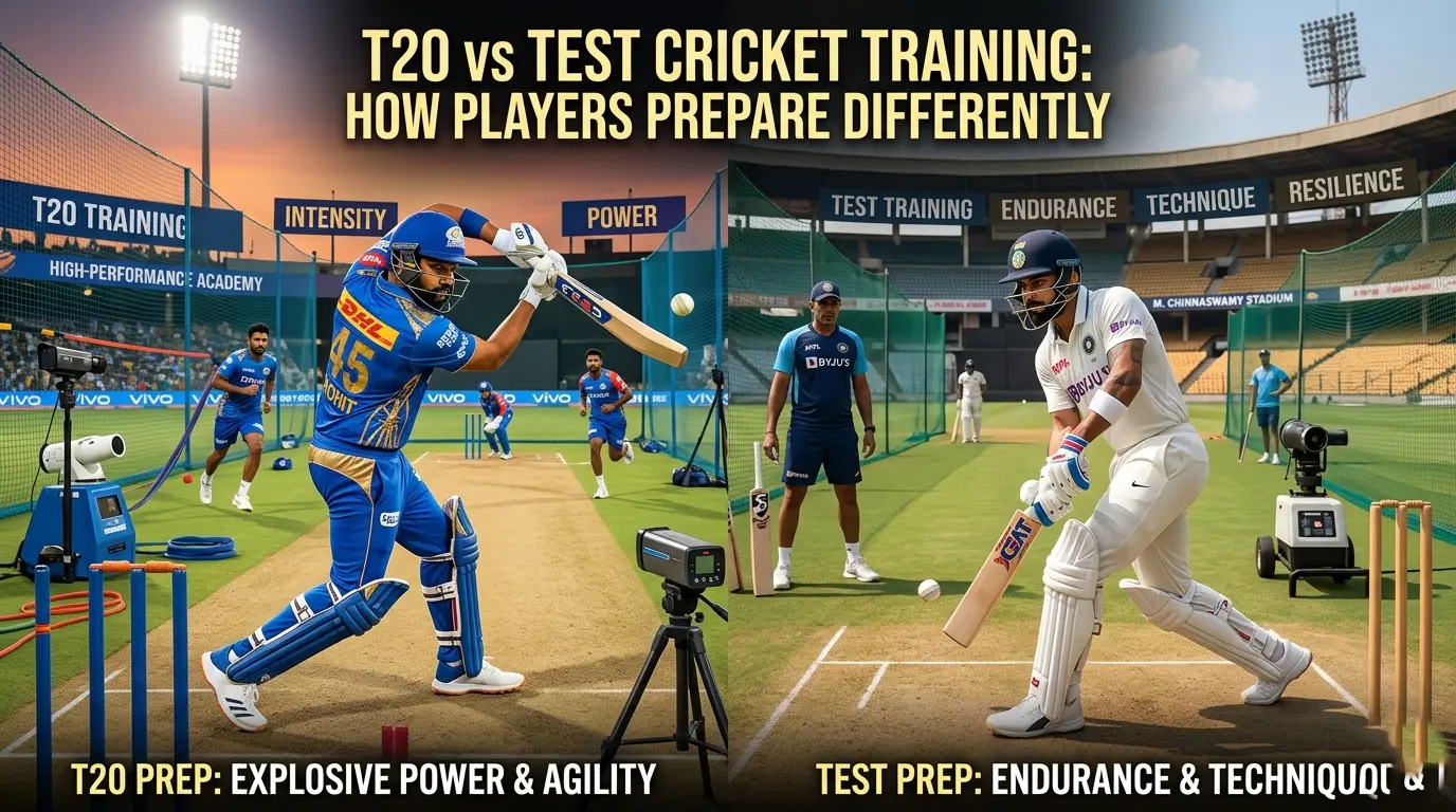 T20 vs Test Cricket Training: How Players Prepare Differently | Verixa