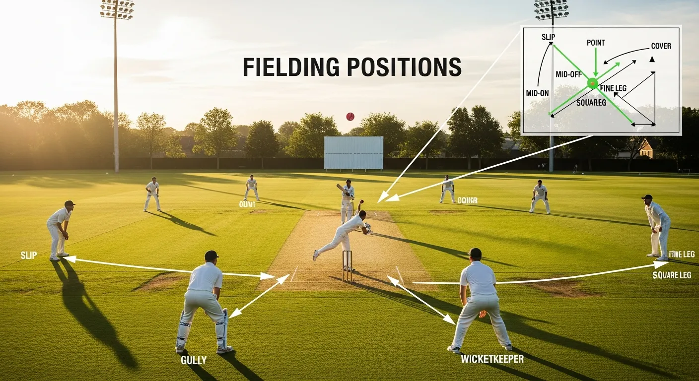 Cricket Fielding Positions Explained: Complete Guide With Diagram