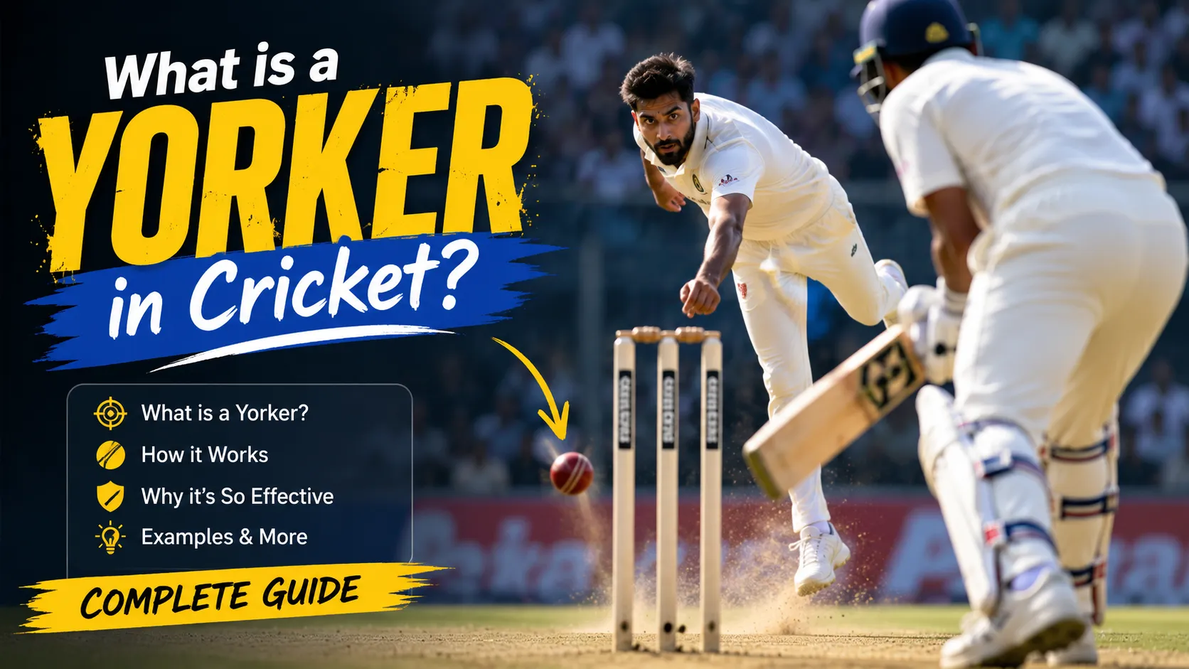 What is a Yorker in Cricket? Complete Guide to This Deadly Delivery